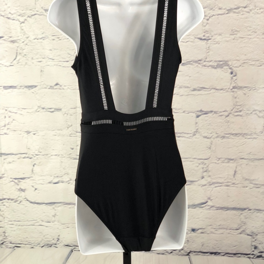 Ted Baker Starz Plunge Swimsuit Black  A242 - Picture 6 of 8